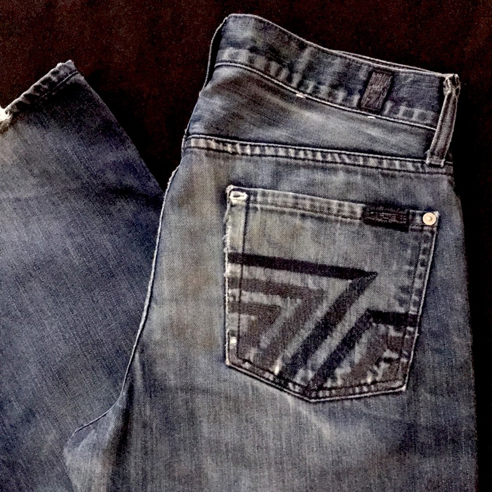 Men’s 7 FOR ALL MANKIND Relaxed HEAVY Stitch Jeans - Picture 5 of 11